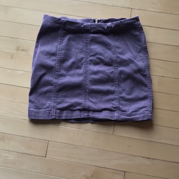 Preowned Free People purple denim skirt - size 4 - Picture 1 of 9